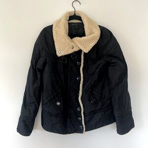 Marc Jacob’s Black Puffer With Shearling Lining